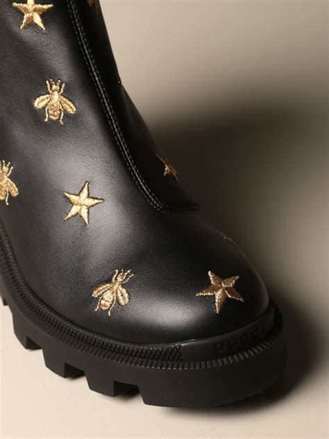 ankle boots gucci bee|Gucci Boots for Women .